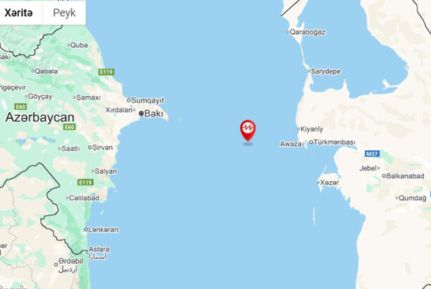 Xəzər dənizində zəlzələ baş verib