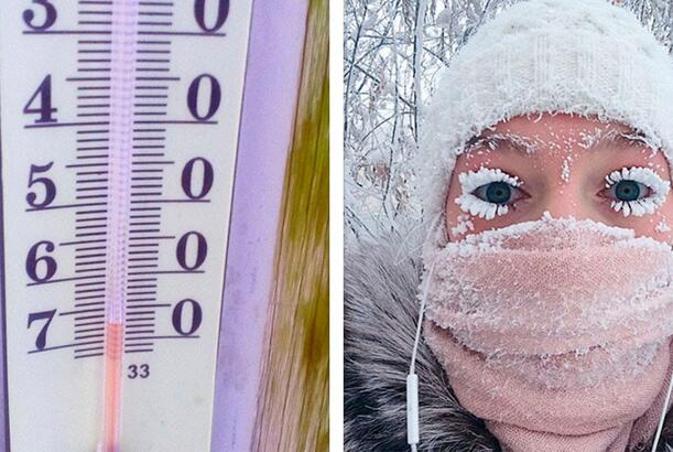 Yakutiyada rekord dərəcədə şaxta qeydə alınıb...