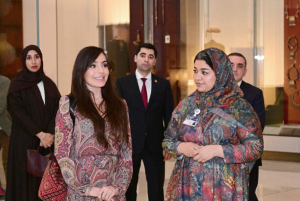 Leyla Əliyeva Maskatda Oman Milli Muzeyində və Mutrah bazarında olub - FOTOLAR