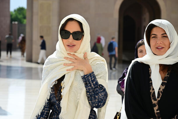 Leyla Əliyeva Maskatda Sultan Qabus Böyük Məscidini də ziyarət edib
