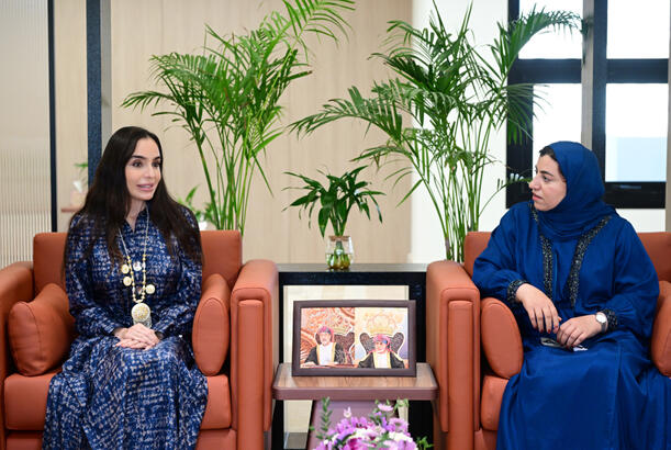 Leyla Əliyeva Maskatda Omanın Kiçik və Orta Müəssisələrin İnkişafı Qurumunun sədri ilə görüşüb