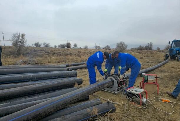 Sirab kəndində 5,5 km-lik yeni içməli su xətti çəkilir