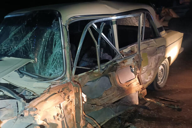 Tovuzda avtobusla minik avtomobili toqquşub, xəsarət alan var