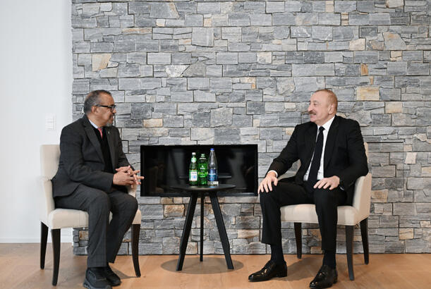 Prezident İlham Əliyevin Tedros Adhanom Qebreyesus ilə görüşü olub...