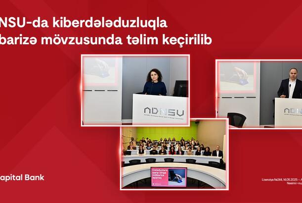 Kapital Bank ADNSU-da kiberdələduzluqla mübarizə mövzusunda təlim keçirib