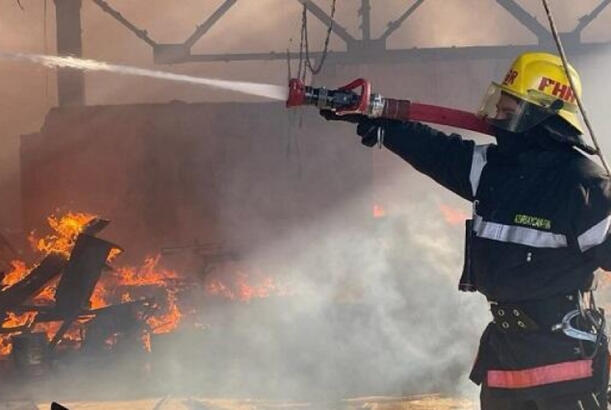 Masallıda orta məktəb binasında yanğın baş verib