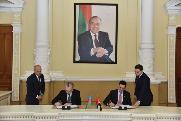 Bakı və Əbu-Dabi arasında Anlaşma Memorandumu imzalanıb - FOTOLAR