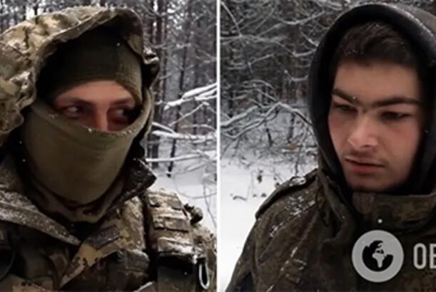 Ukraynalı əsgər Rusiya ordusunda döyüşən həmyerlisini əsir götürüb...