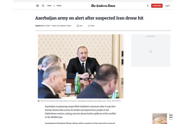 Dünya mediası Prezident İlham Əliyevin çıxışını geniş işıqlandırılıb