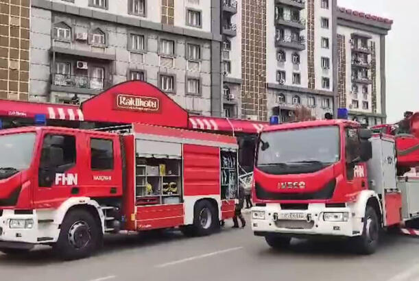 Naxçıvanda restoranda baş verən yanğın söndürülüb, xəsarət alan olmayıb