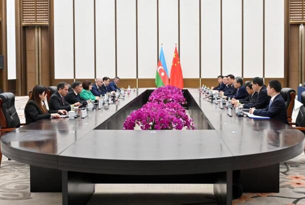 Milli Məclisin sədri Cao Lıci ilə görüşüb