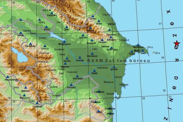 Xəzər dənizində zəlzələ baş verib