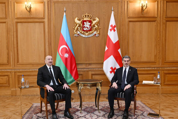 Azərbaycan Prezidenti İlham Əliyevin Gürcüstanın Prezidenti Mixeil Kavelaşvili ilə təkbətək görüşü olub - YENİLƏNİB