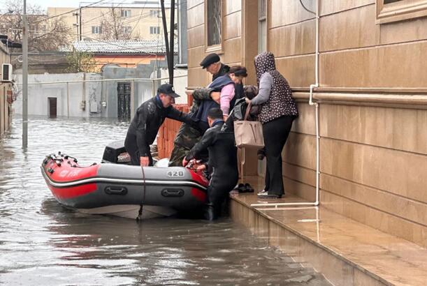 Su basmış bir sıra ərazilərdən 166 nəfər təxliyə olunub