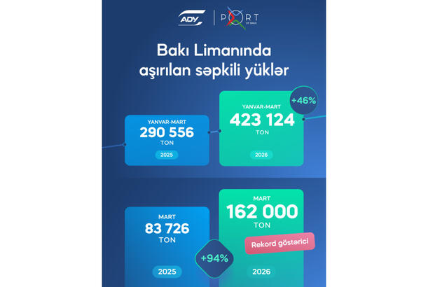 Bakı Limanında səpkili yük daşınmasında rekord artım olub