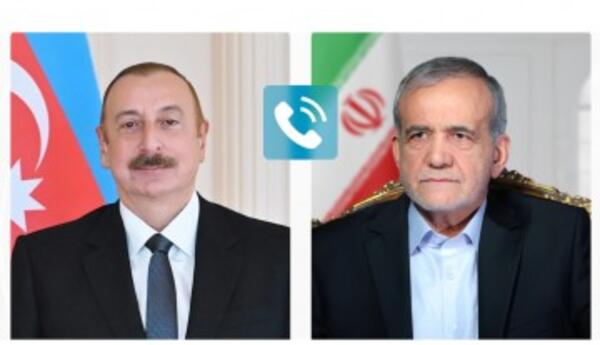 Ilham Aliyev makes phone call to Masoud Pezeshkian