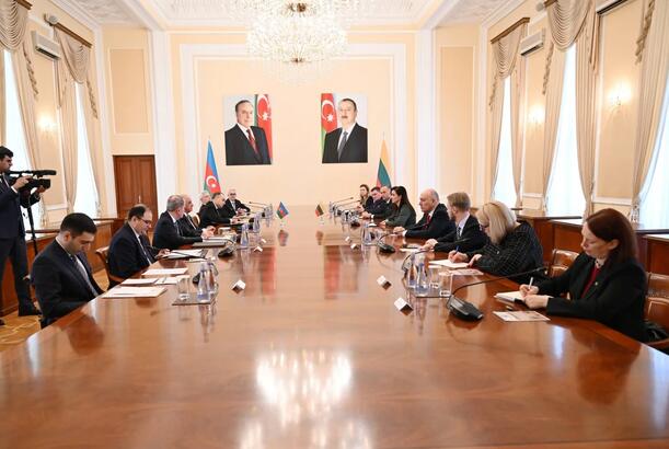 Əli Əsədov litvalı həmkarı ilə Orta Dəhliz üzrə əməkdaşlığı müzakirə edib