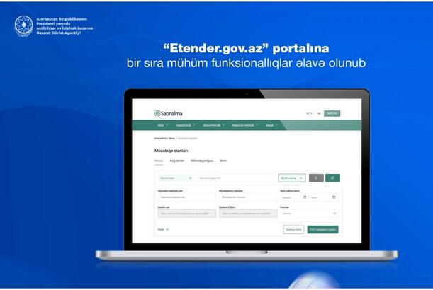 Dövlət satınalmalarının vahid internet portalının funksionallığı artırılıb