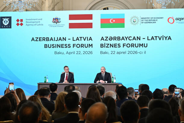 Bakıda Azərbaycan-Latviya biznes-forumu keçirilib - YENİLƏNİR