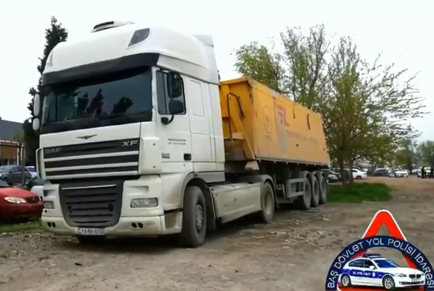 Narkotik vasitənin təsiri altında yük maşınını idarə edən sürücü saxlanılıb