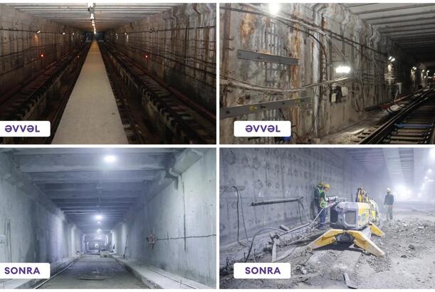 "Həzi Aslanov" metrostansiyasında görülən işlərə dair son vəziyyət açıqlanıb