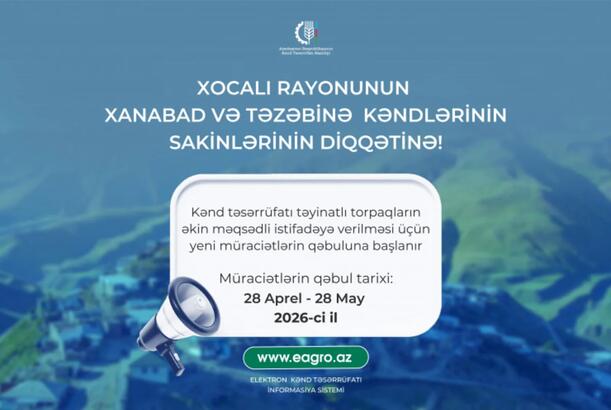 Xanabad və Təzəbinədə torpaqların əkin məqsədli istifadəsi üçün müraciətlərin qəbulu başlayır