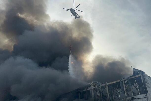 Lökbatanda anbardakı yanğının söndürülməsinə 2 helikopter cəlb olunub