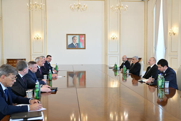 Prezident İlham Əliyev Belarus Milli Assambleyası Nümayəndələr Palatasının sədrini qəbul edib - FOTOLAR