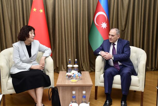 YAP Sədrinin müavini ilə Çinin Azərbaycandakı səfiri arasında görüş keçirilib - FOTO
