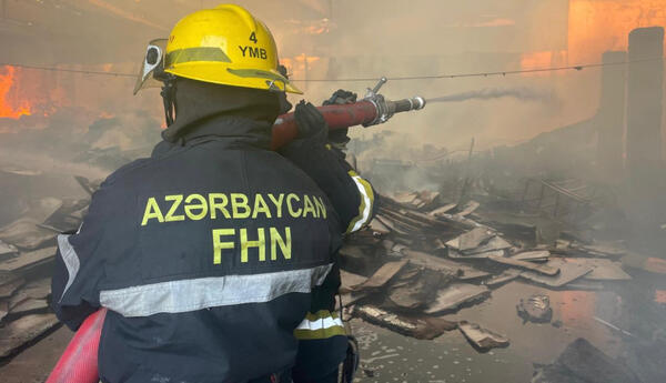 Əhmədli qəsəbəsində açıq ərazidə baş verən yanğın söndürülüb