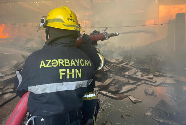 Əhmədli qəsəbəsində açıq ərazidə baş verən yanğın söndürülüb