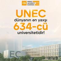 UNEC dünyanın ən yaxşı 634-cü universitetidir