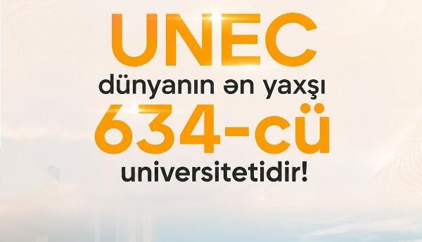 UNEC dünyanın ən yaxşı 634-cü universitetidir