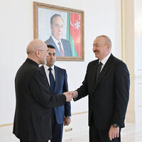 İlham Əliyev Məhəmməd Baqir Qalibafın başçılıq etdiyi nümayəndə heyətini qəbul edib