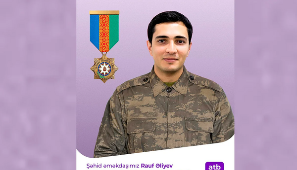 "Azər Türk Bank"ın şəhid əməkdaşı ordenlə təltif edilib