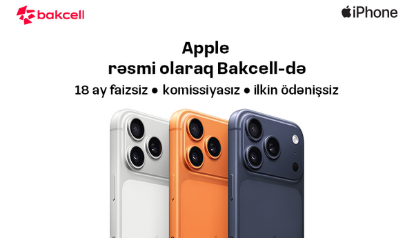 Apple məhsullarını rəsmi olaraq Bakcell Shop-da əldə et!
