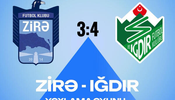 "Zirə" Türkiyədəki 2-ci oyunda da məğlub olub