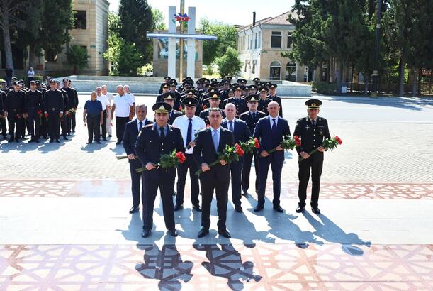 Yevlaxda 2 İyul - Azərbaycan Polisi Günü münasibətilə tədbir keçirilib - FOTOLAR