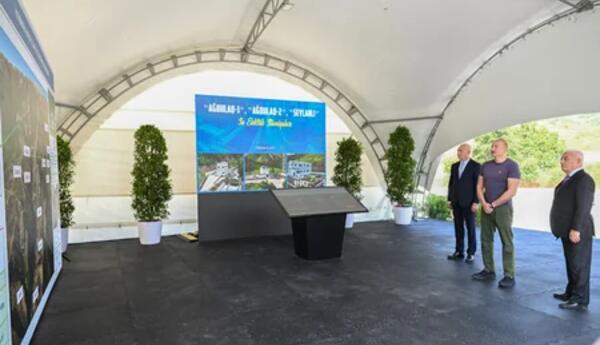 Prezident Laçında Hoçaz çayının üzərindəki su elektrik stansiyalarının açılışında iştirak edib <span class="red">- FOTOLAR </span>