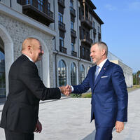 Xankəndidə Slovakiya Prezidentinin şərəfinə rəsmi nahar verilib