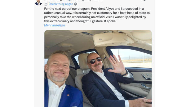 Slovakiya Prezidenti Prezident İlham Əliyevə qonaqpərvərliyə görə təşəkkür edib