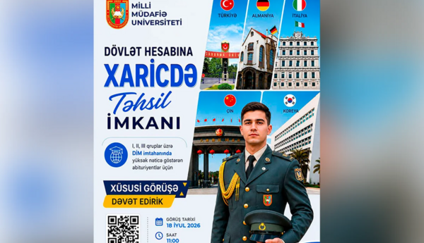 Hərbi təhsil almaq istəyənlər üçün "Açıq qapı" günü keçiriləcək