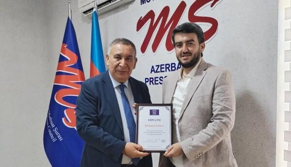 Cənubunsəsi xəbər portalının təsisçisi və baş redaktoru Mərhəmət Lələyev təltif edildi