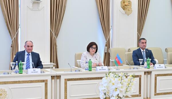 Milli Məclisin sədri Sahibə Qafarova Çin Kommunist Partiyasının nümayəndə heyəti ilə görüşüb