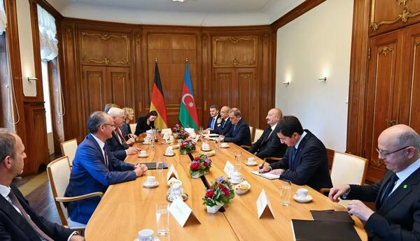 Состоялась встреча президентов Азербайджана и Германии в расширенном составе