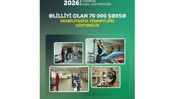 Agentlik: Əlilliyi olan 70 min şəxsə reabilitasiya xidmətləri göstərilib