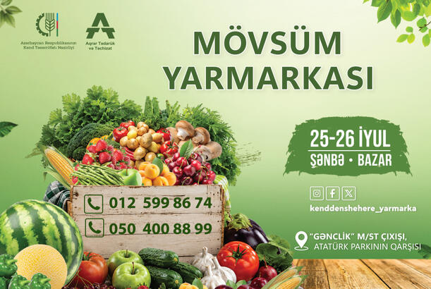 “Kənddən Şəhərə” mövsüm yarmarkası təşkil olunacaq