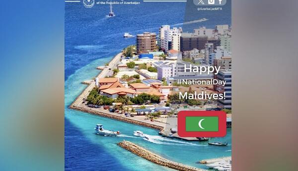 Azərbaycan XİN Maldivi Müstəqillik Günü münasibətilə təbrik edib