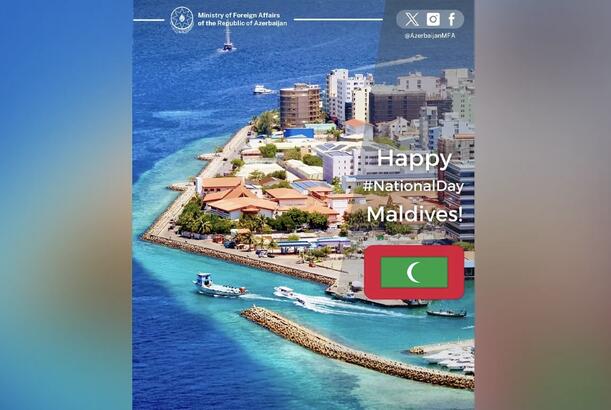 Azərbaycan XİN Maldivi Müstəqillik Günü münasibətilə təbrik edib
