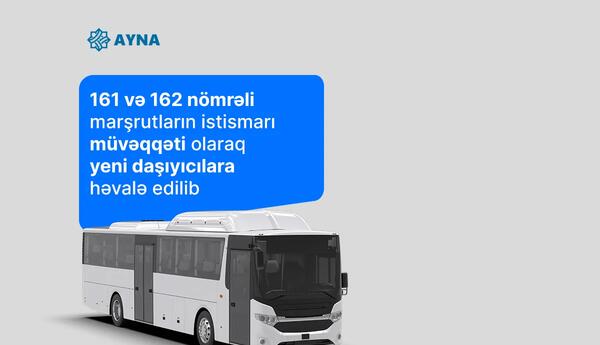 Bakıda iki marşrutun istismarı müvəqqəti yeni daşıyıcılara həvalə edilib